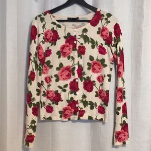 Forever 21 floral cardigan